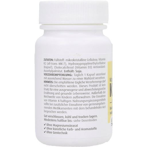ZeinPharma Vitamina K2+D3, 100 mcg - 60 cápsulas