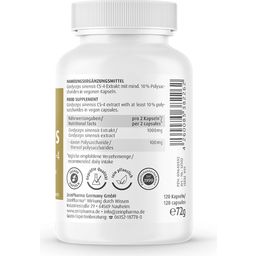 ZeinPharma Cordyceps CS-4, 500 mg - 120 cápsulas