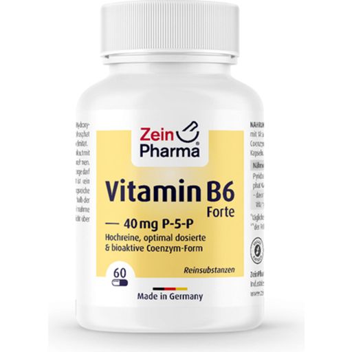 ZeinPharma Vitamine B6 Forte 40mg P-5-P - 60 Capsules