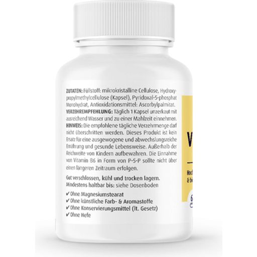 ZeinPharma Vitamine B6 Forte 40mg P-5-P - 60 Capsules