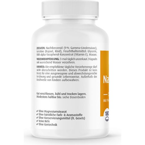 ZeinPharma Aceite de Onagra, 500 mg - 180 cápsulas