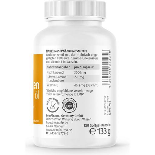 ZeinPharma Evening Primrose Oil  500 mg - 180 capsules