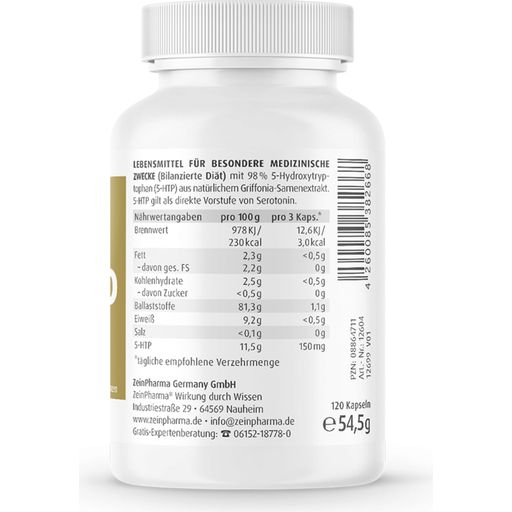 ZeinPharma Griffonia 5-HTP капсули 50 мг - 120 капсули