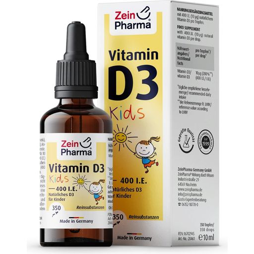 ZeinPharma Витамин D3 400 I. E. Капки за деца - 10 мл