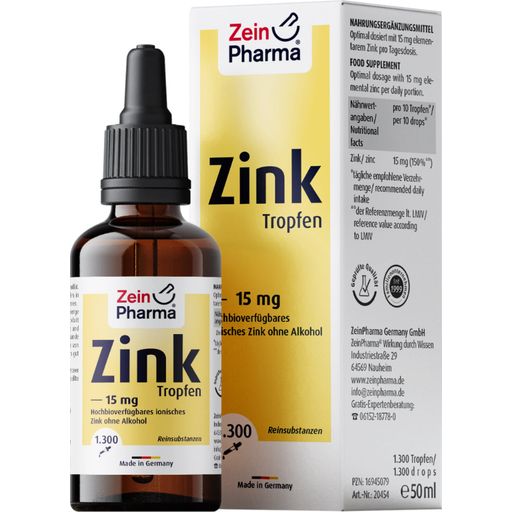 ZeinPharma Zink Droppar 15 mg - 50 ml