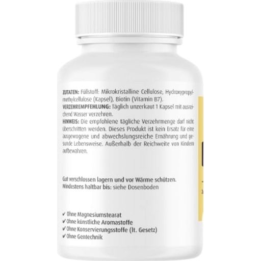 ZeinPharma Biotina, 10 mg - 120 cápsulas