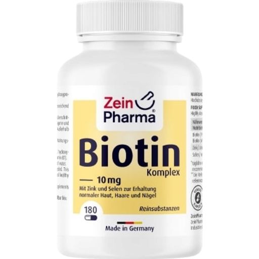 ZeinPharma Biotinkomplex 10 mg - 180 Kapslar