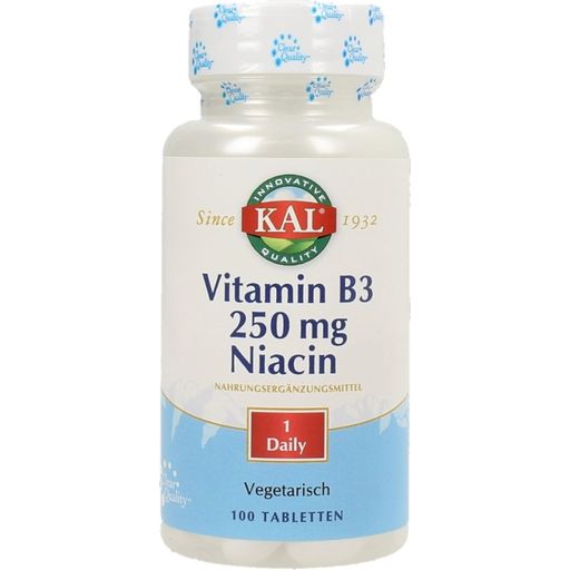 KAL Niacin 250 mg - 100 tablets