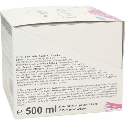 Best Body Nutrition L-Carnitine - Ampoules - 500 ml