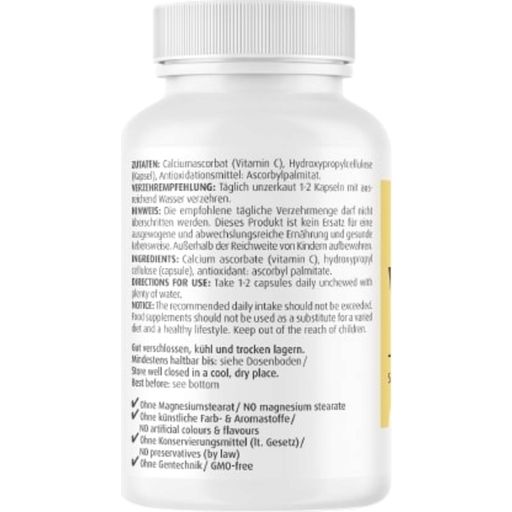 ZeinPharma Gepuffertes Vitamin C 500mg - 90 Kapseln