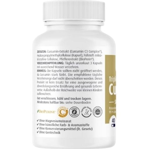 ZeinPharma Curcumin Triplex³ 500 mg - 40 Kapslar