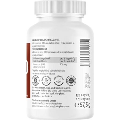 ZeinPharma Coenzyme Q10 100 mg - 120 gélules