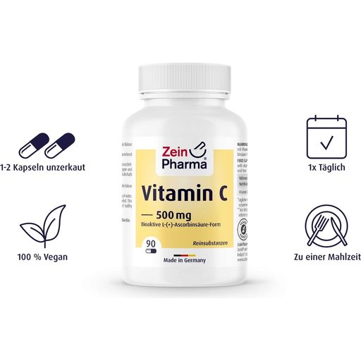 ZeinPharma Vitamin C 500 mg - 90 Kapseln