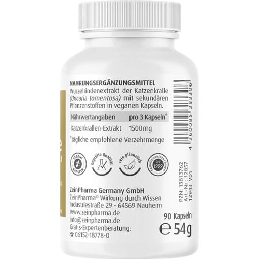 ZeinPharma Vilcacora 500 mg - 90 kapslí