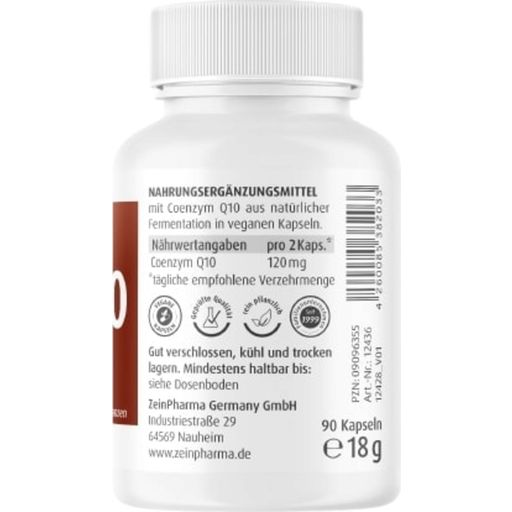 ZeinPharma Co-Enzym Q10 60 mg - 90 Capsules