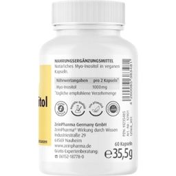 ZeinPharma Myo-Inositol 500 mg - 60 Cápsulas vegetais