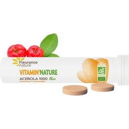 Vitamin Natur Acerola 1000 -tabletit, luomu - 20 purutablettia