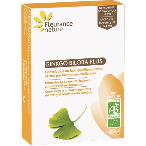 Fleurance Nature Ginkgo Biloba PLUS Bio en Comprimidos - 30 comprimidos