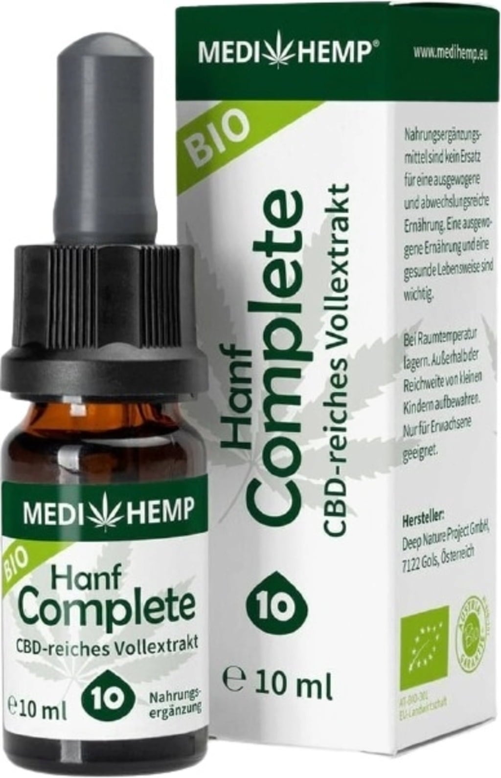 MEDIHEMP Organic Hemp Complete 10% - 10 ml