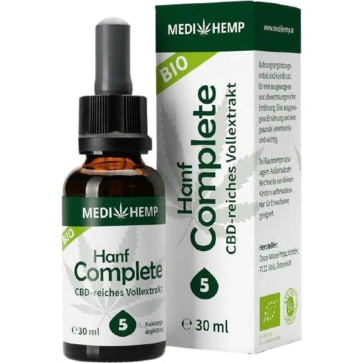 MEDIHEMP Organic Hemp Complete 5% - 30 ml