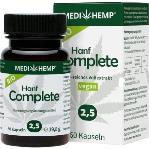 MEDIHEMP Hanf Complete 2,5 % Kapseln Bio - 60 Kapseln