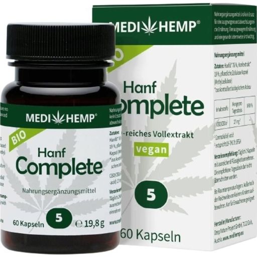 MEDIHEMP Hanf Complete 5 % Kapseln Bio - 60 Kapseln