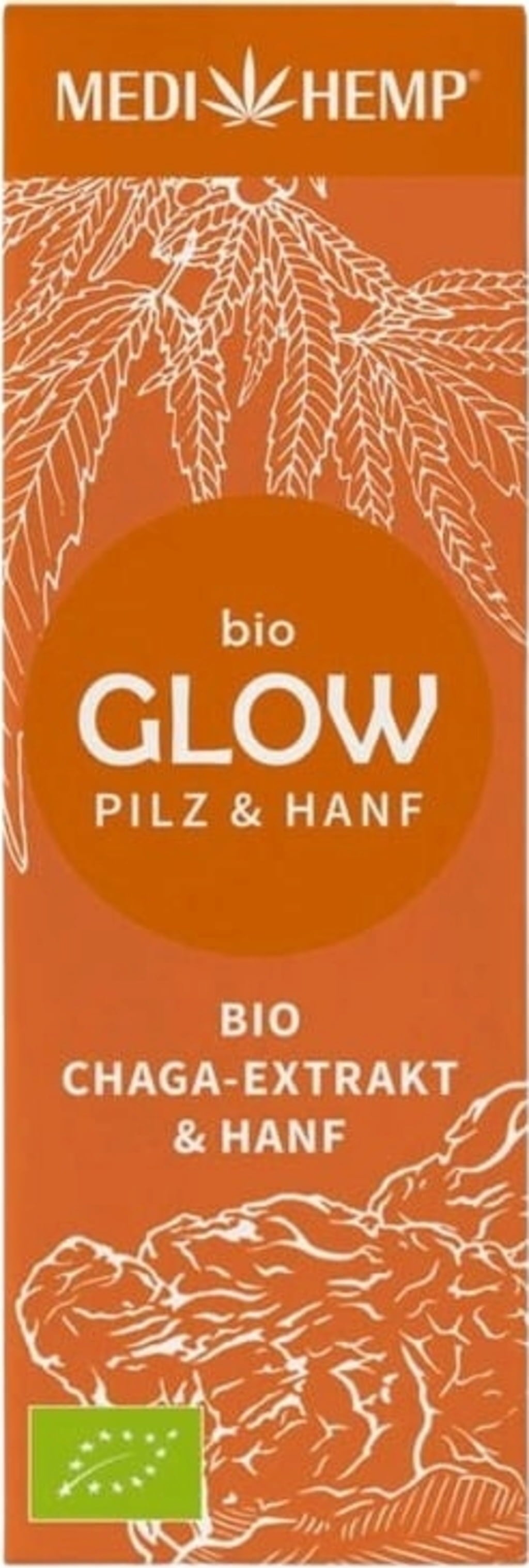 GLOW - Extrait de Chaga et de Chanvre, Bio - 10 ml