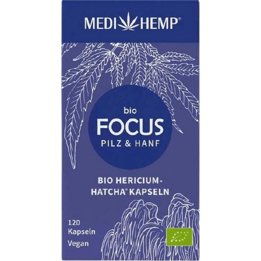 MEDIHEMP Organic FOCUS Hericium-HATCHA Capsules - 120 capsules