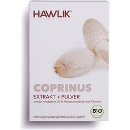 Hawlik Coprinus Extrakt + Pulver Kapseln Bio - 60 Kapseln