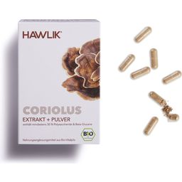 Hawlik Bio Coriolus Extract + Poeder Capsules - 120 Capsules