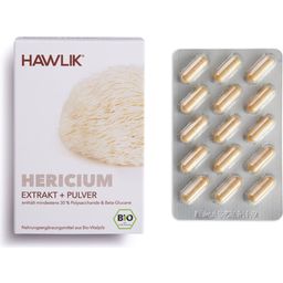 Hawlik Hericium ekstrakt + proszek kapsułki bio - 60 Kapsułek