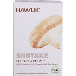 Hawlik Shiitake-uute + jauhekapselit, luomu
