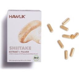 Hawlik Shiitake Extrakt + Pulver Kapseln Bio - 120 Kapseln