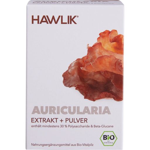 Екстракт от аурикулария + прах - био капсули - 120 капсули