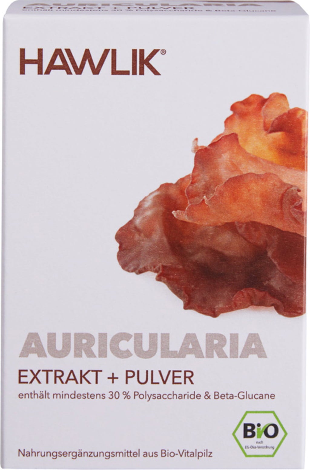 Hawlik Auricularia-uute + jauhekapselit, luomu