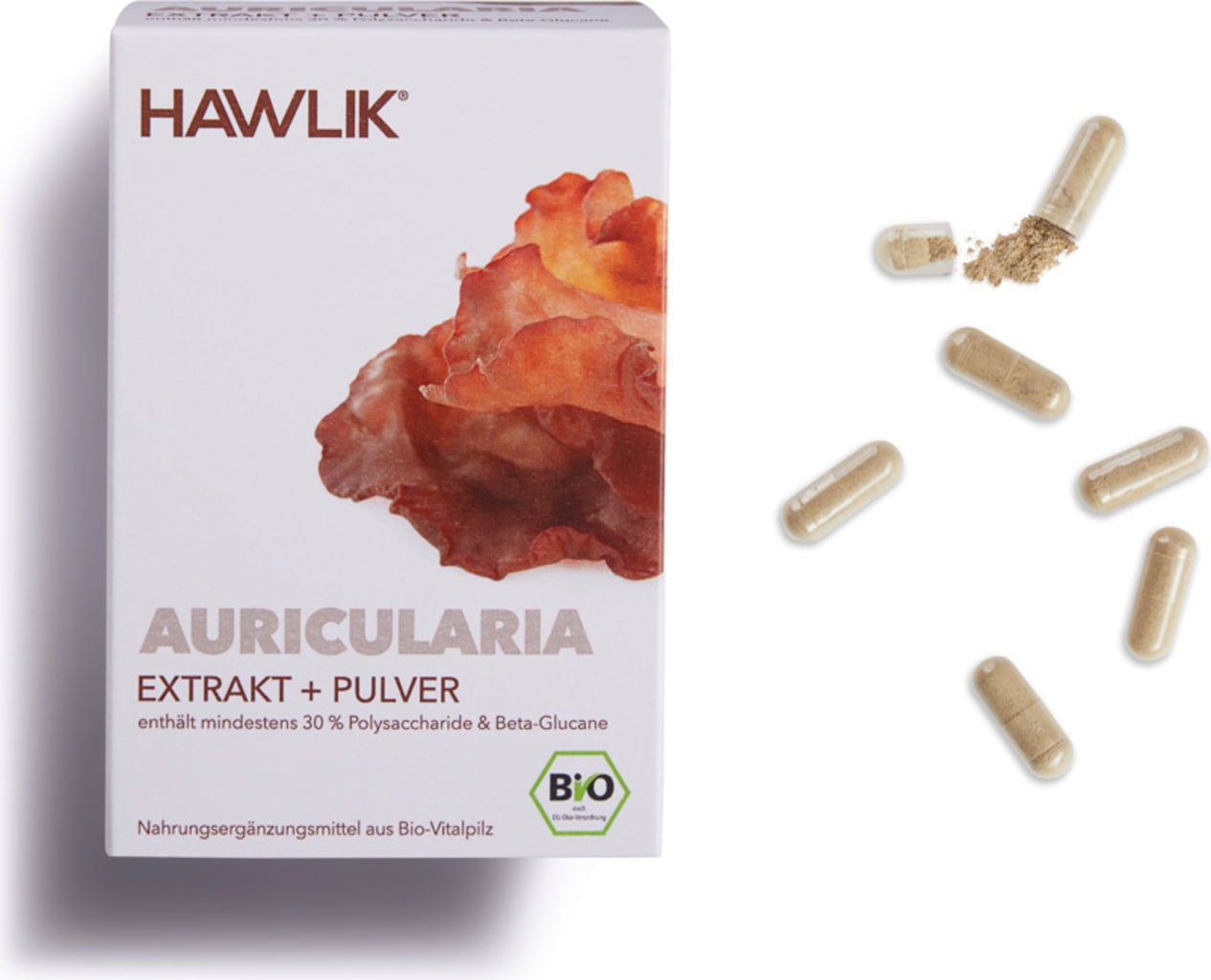 Auricularia Extrakt + Pulver Kapslar Ekologiskt - 120 Kapslar