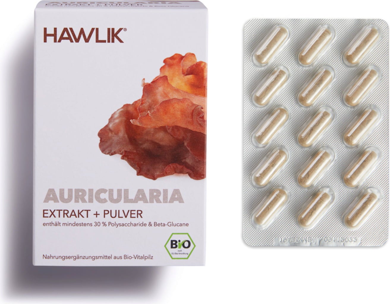Auricularia Extrakt + Pulver Kapslar Ekologiskt - 120 Kapslar