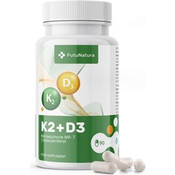 FutuNatura K2 + D3 Capsules - 90 capsules