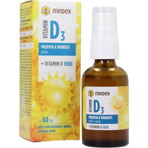 Medex Vitamín D3 ve spreji - 30 ml