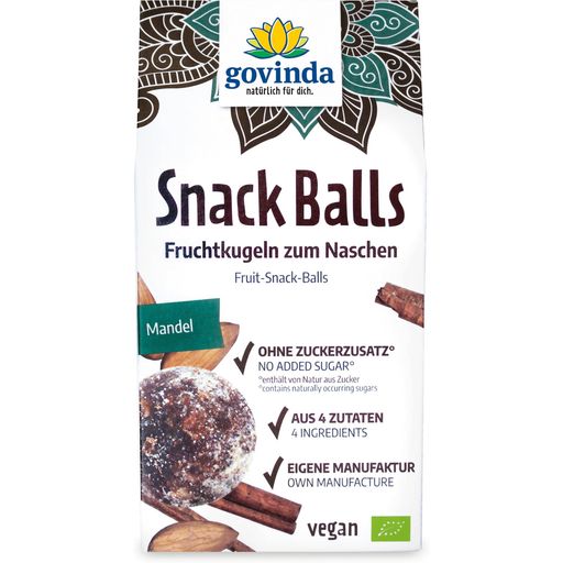 Govinda Snack Balls, Almond, Organic - 100 g