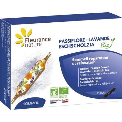 Fleurance Nature Bio Passióvirág-Levendula-Mák ampulla - 10 ampulla