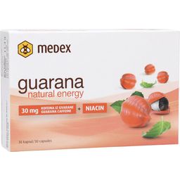 Medex Guarana Natural Energy Caps - 30 cápsulas