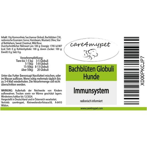 Bachove kvetinové esencie „Imunitný systém“ - psy - 10 g