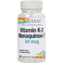 Solaray K2-vitamiini (menakinoni-7) - 30 veg. kapselia