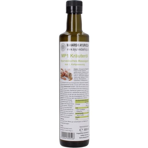 Maharishi Ayurveda Sezamový olej s bylinkami MP1 - 500 ml