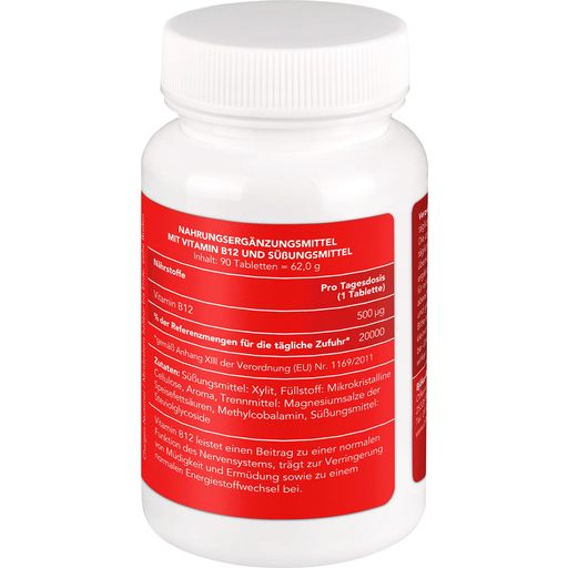 BjökoVit Witamina B12 w postaci tabletek do żucia - 90 Tabletek do żucia
