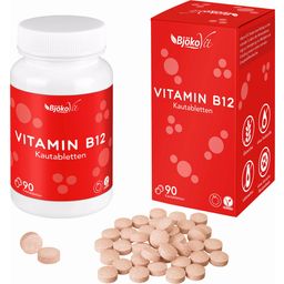 BjökoVit Витамин В12 Таблетки за дъвчене - 90 таблетки за дъвчене