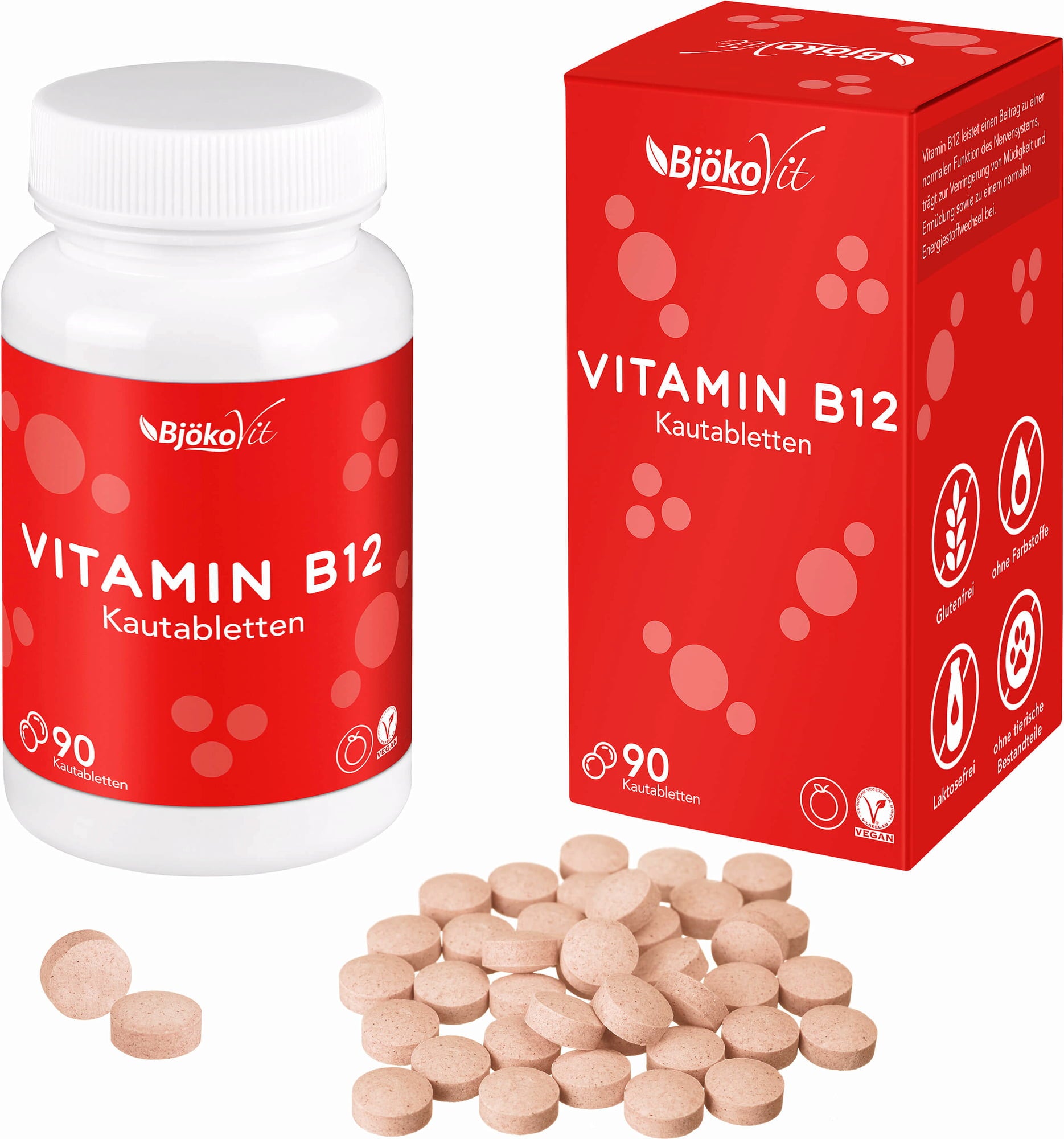 BjökoVit Vitamine B12 Kauwtabletten - 90 Kauwtabletten