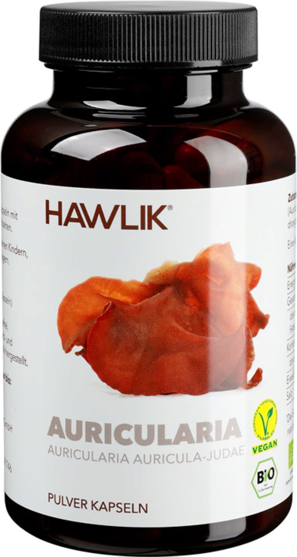 Hawlik Auricularia Powder Capsules Organic