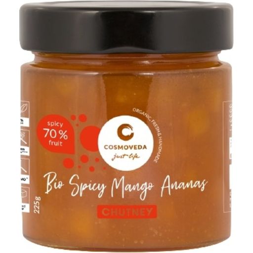 Cosmoveda Bio Spicy Chutney Mango Ananas - 225 g